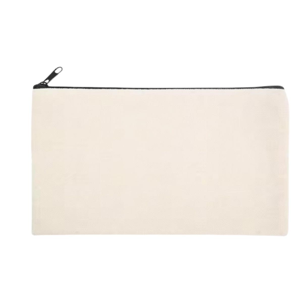 

1-10PCS Blank Canvas Zipper Pouch , Makeup Bag Pencil Case For Cosmetic & DIY Crafts Multi-Purpose Travel Toiletry Storage Bag