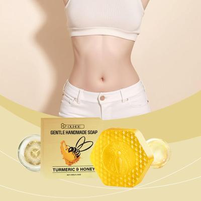 Fettverbrennende Seife Detox Gewichtsverlust Anti Cellulite Schlankmachend Körper Bauchformend Reinigend Feuchtigkeitsspendend Straffend Kurkuma Honig Seife