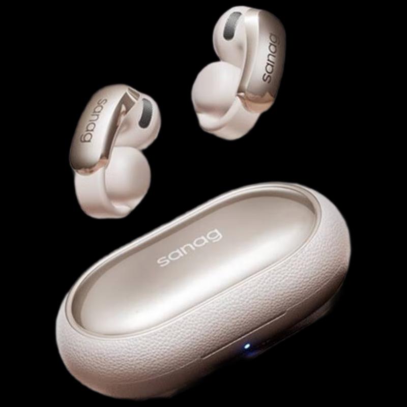 SANAG S9S AI Translator Bone Conduction Ear Clip Headphones