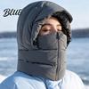Thickened Scarf Hat for Cold Wind-Resistant Zipper Balaclava Hat Women Winter Face Mask Weather Outdoor