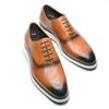 Classy Mens Dress Oxford Shoes Handmade Genuine Leather Soft Flat Sneakers Brogue Brown Black Party Business Formal Shoes Man