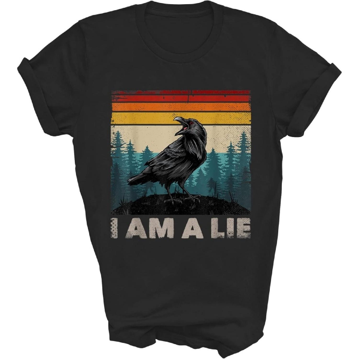 Lunar Zone Bird Watching Goes Both Ways Birds Arent Real are Not Real Bird Spies 16 Gift Unisex Shirt Women Men T-Shirt (Black;3XL) S