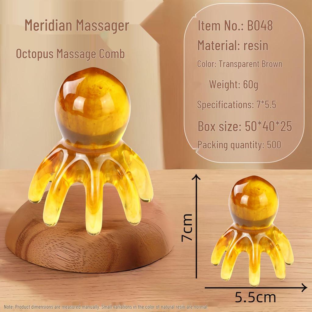 Sandalwood Air Cushion Massage Comb for Home Use - Fluffy Top, Large Board Design