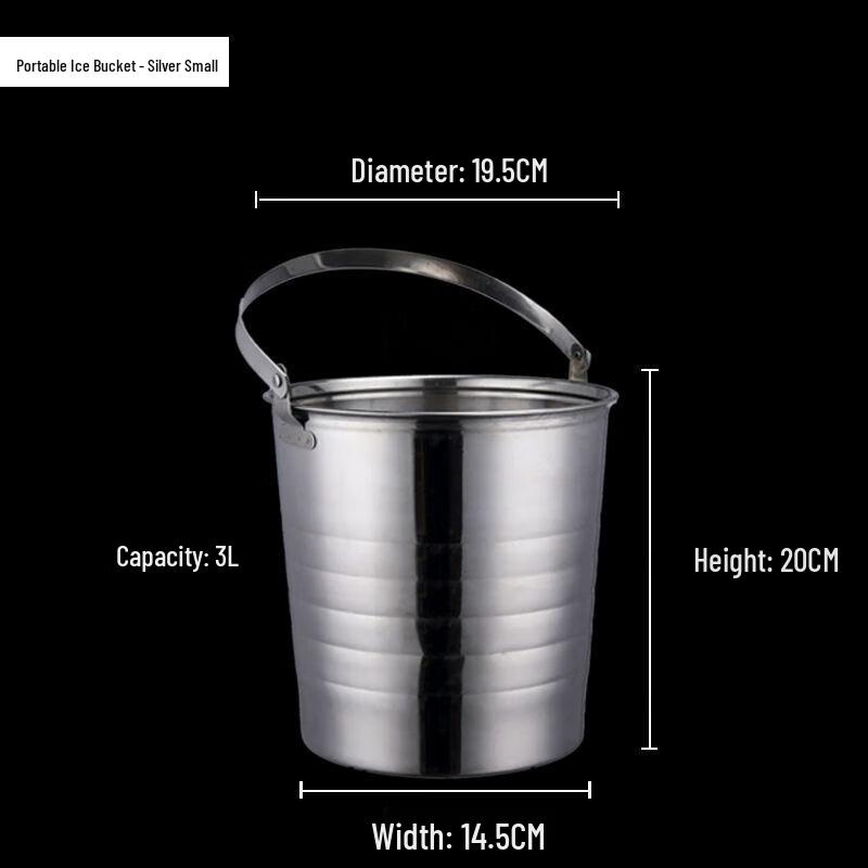 Stainless Steel Tiger Head Ice Bucket