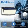468LED Solar Motion Sensor Lights 3 Modes IP65 Waterproof COB Outdoor Wall Lights Patio Yard Garage Garden Solar Light Outdoor