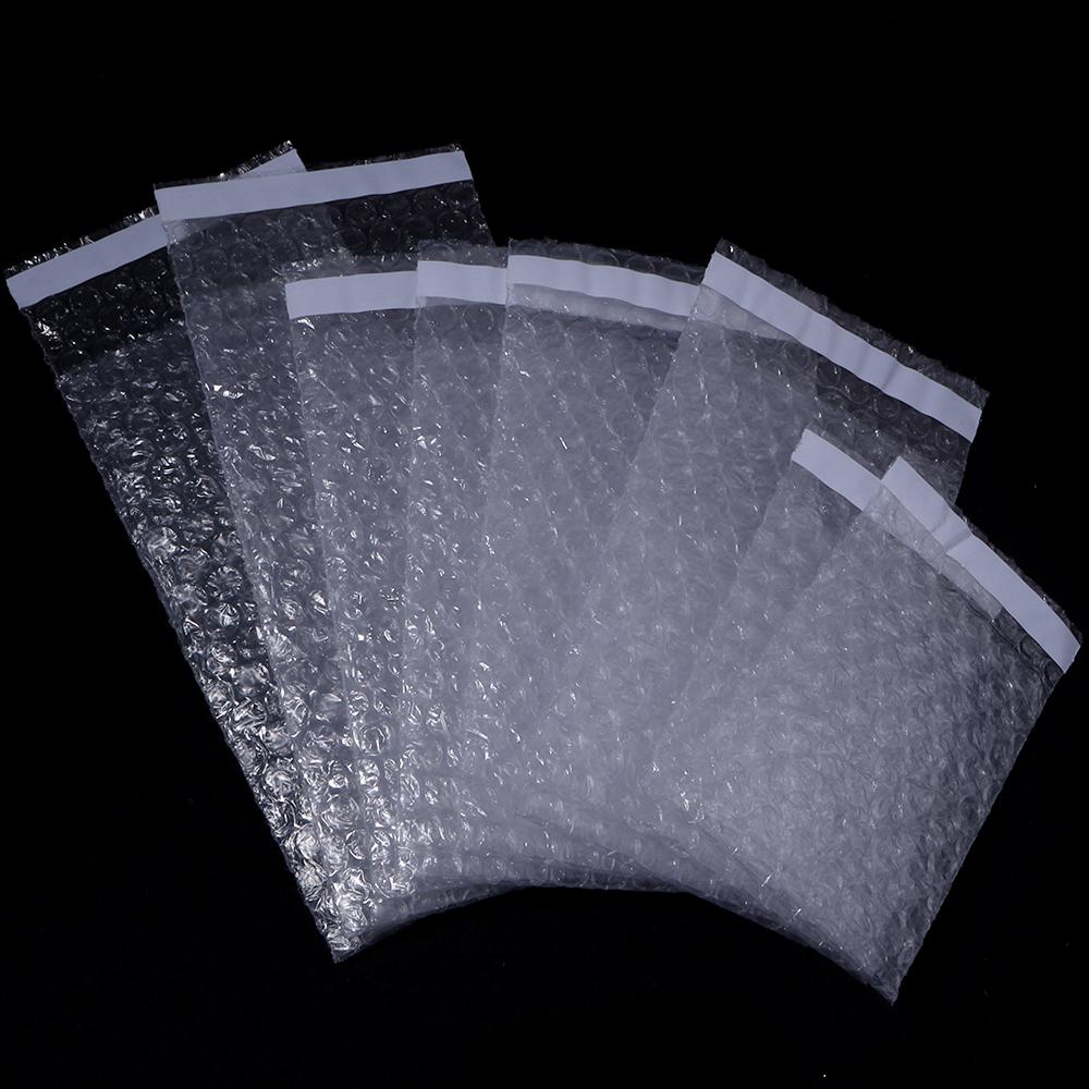 10-50pcs Self-sealing Bubble Foam Mailers Bag Transparent Shockproof Double Film Cushioning Bag Envelope Packaging Shipping Bag