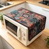 30x90cm Easy to Install Cotton Linen Microwave Dust Cover Anti Dust Cover