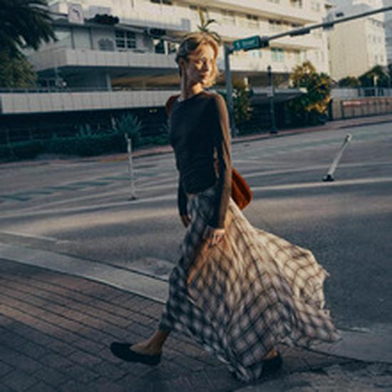 Fustă Midi Asimetrică Elegantă Retro West Minor cu Talie Înaltă