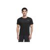 Li Ning T-Shirt mit schlichtem Logo-Print, Rundhalsausschnitt und kurzen Ärmeln, Herren, Schwarz, ATSR293-1