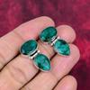 Emerald 925 Solid Sterling Silver Earrings, Handmade Gemstone Earrings Jewelry, Gifts For Wife Brand New Earrings