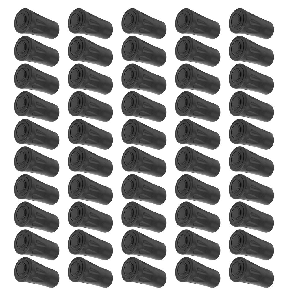 50Pcs Plastic Trekking Walking Poles Tips Protector Replacement for Outdoor Hiking Climbing