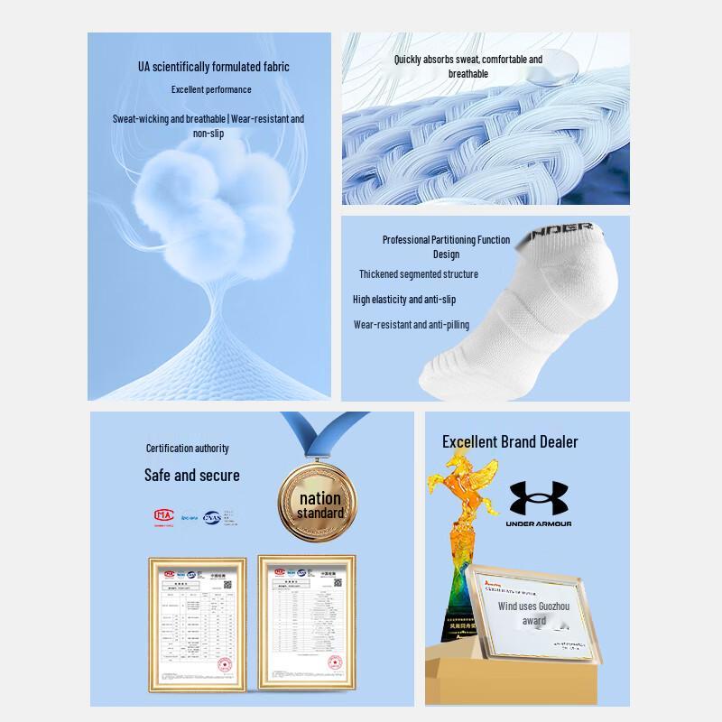 Under Armour Unisex Low-Cut Athletic Socks (3-Pair Pack)