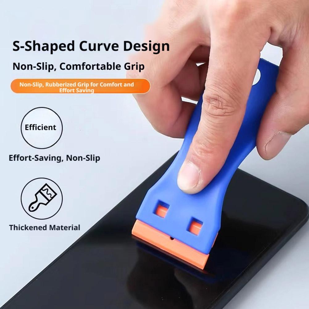 Multipurpose Car Wrap Scraper Set Plastic Blade Sticker Remover for Paint Safe Cleaning, Auto Glass Tint Film Applying Tools