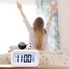 Fashion Desktop Multi-functional Clock  Cute Cartoon LED Screen Desktop Electronic Alarm Data Time Calendar For Bedrooms Heavy