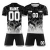 Customizable DIY Two Piece Sports Jersey Set with Short Sleeve Shirt and Shorts for Team or Individual Use