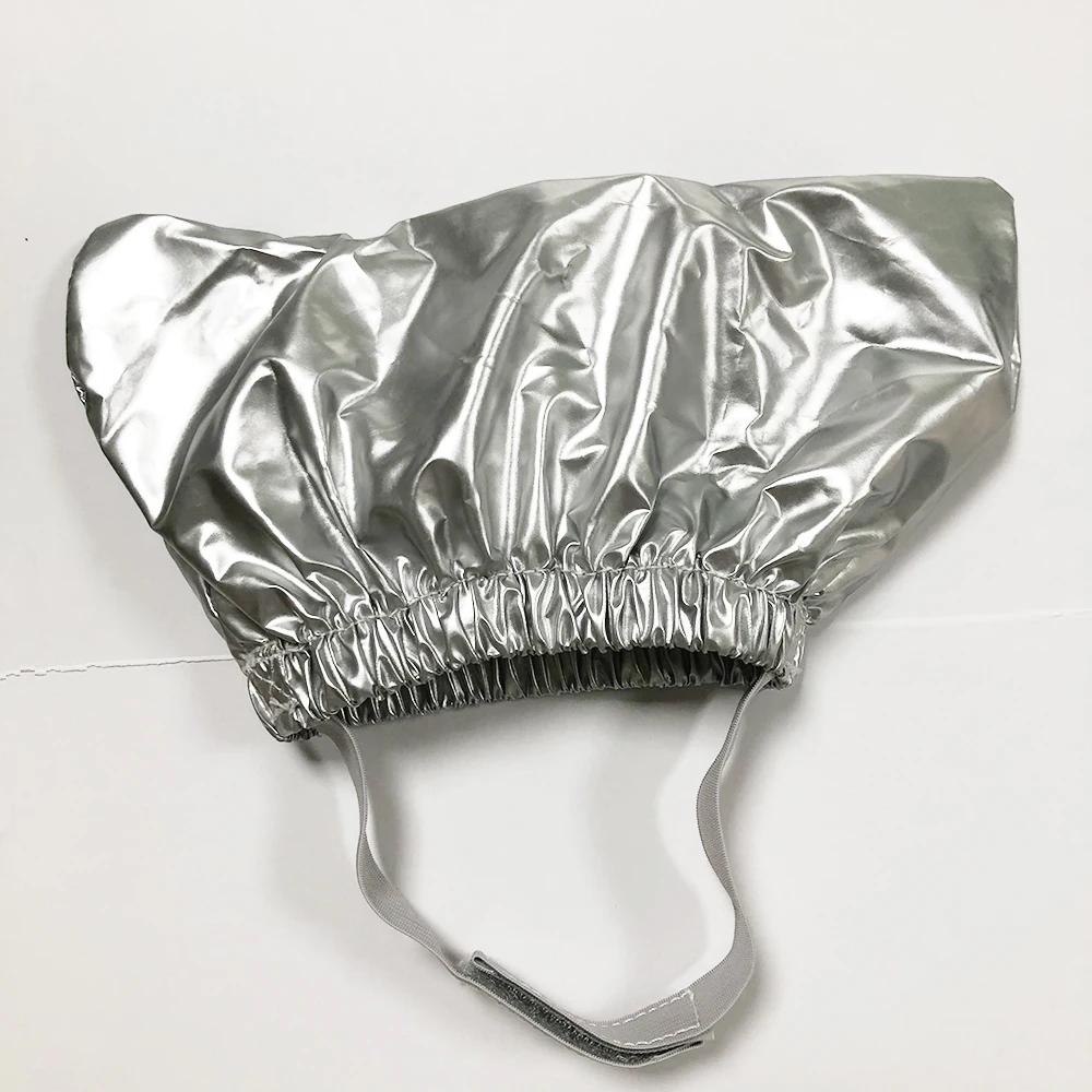 

Шапочка для душа для кошек, двухслойная, водонепроницаемая, для купания, для собак, предотвращает попадание воды в уши S серебряный