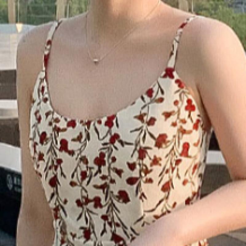 Shop Women Floral Sleeveless Long Dress Won Wdr Wbf28f8