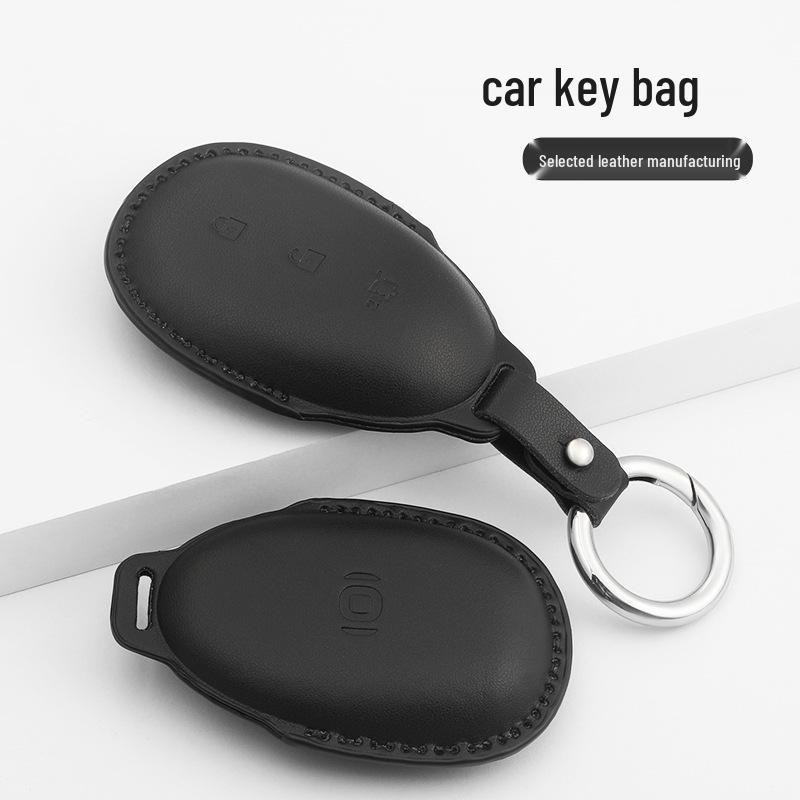 Changan Qiyuan A07 Key Case, High Appearance Model, Men's Black Protective Shell (2023).