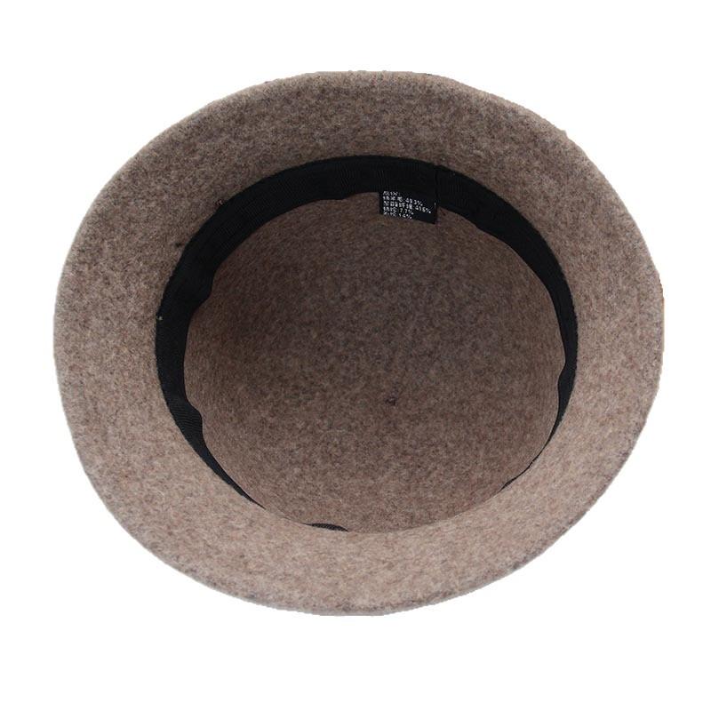 Herbst und Winter mitteljunge Mutter Woll-Topfhut Retro Blumen-Dekorations-Topfhut alte Dame Outdoor warmer Eimerhut Frau