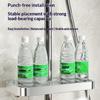 Punch-Free Shower Caddy With Towel Rod Bathroom Shelf Shampoo Soap Holder Shower Tray For Toilet Bathroom Organizer