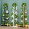 Tiered Iron Flower Stand with Wheels for Indoor/Outdoor Use