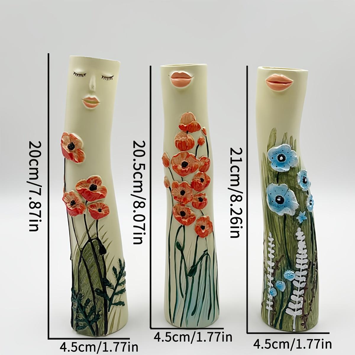 

Элегантная и изящная женская ваза, украшение для дома, скульптура, орнамент 3pcs