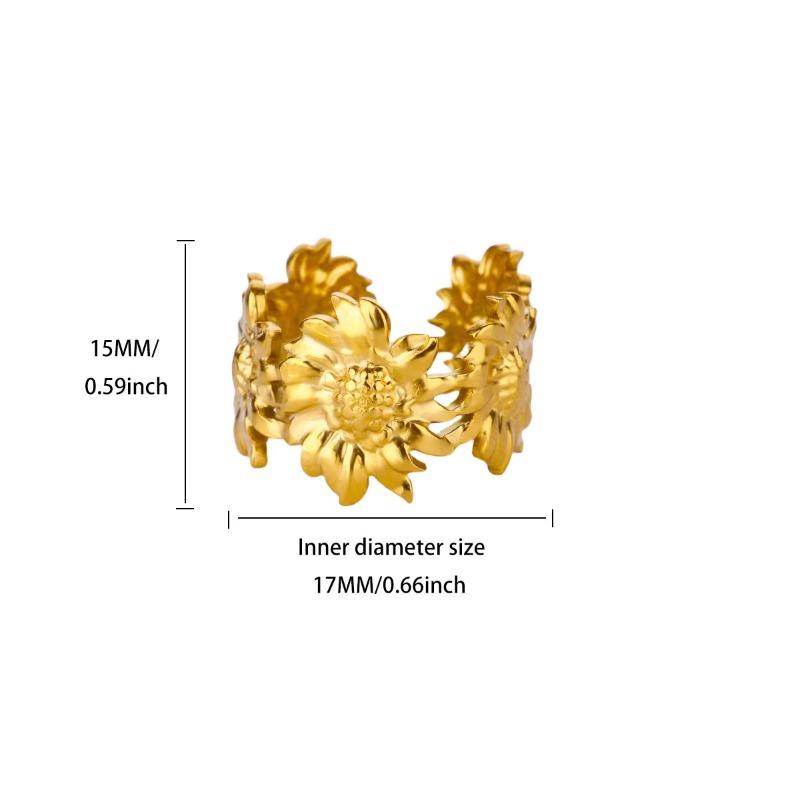 New fashionable geometric high-end versatile ring cold wind design simple belt buckle personalized trendy cool female ring