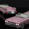 1/24 Cadillac Eldorado Vintage Retro Spielzeug für Kinder Diecast Metall Miniaturmodell Rückzugsantrieb Sound & Licht Sammlung Geschenk Jungen
