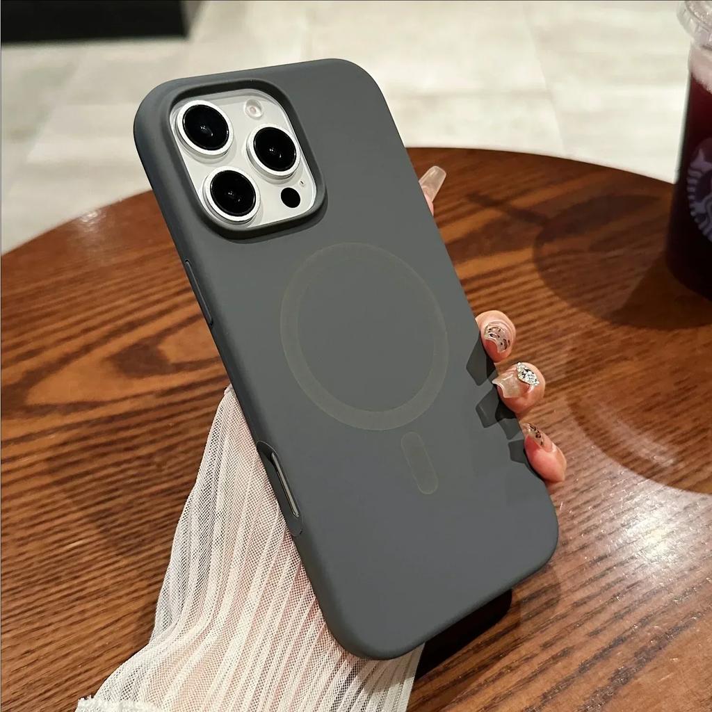 Liquid Silicone Magsafe Case for iPhone 16 14 13 12 15 Pro Max Plus Original Magnetic Wireless Charging Cover for iPhone 16 Case
