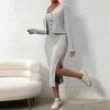 European & American Plus Size Women's Autumn/Winter Fashionable Bodycon Skirt & Coat Set