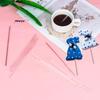 M-50Pcs Chocolate Acrylic Lollipop Stick Great Cookie Reusable Candy Cake Dessert Bakeware Kitchen Dining Home Ice Cream Sticks