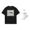 Li-Ning Big Graphic Loose Fit T-shirt 'Black' Men's AHSR339-2