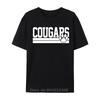 Cougars School Spirit Europe Tshirt Men Summer Cotton Tshirt Fitness Tees Tops Oversized Streetwear Casual Fitness T Shirt