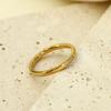 Simple Design Micro Diamond Index Finger Ring Personality 316 Trendy Titanium Steel Gold-Plated Jewelry For Girls Does Not Fade