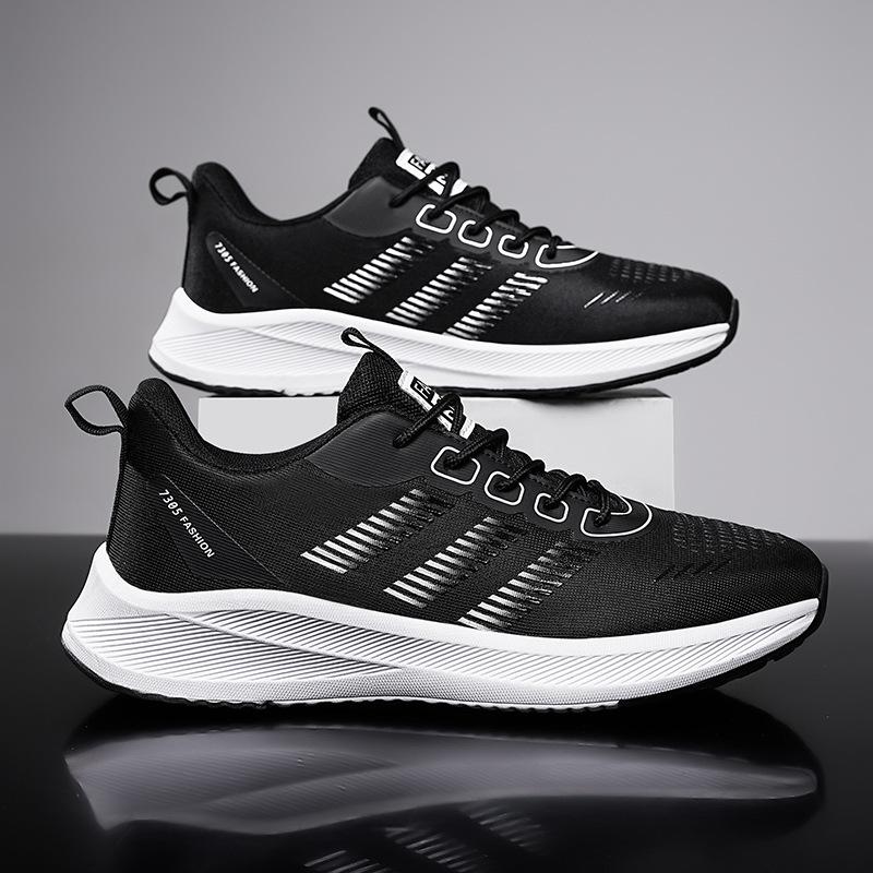 Sneakers men's new fashion breathable mesh casual shoes lightweight cushioning running shoes men's shoes