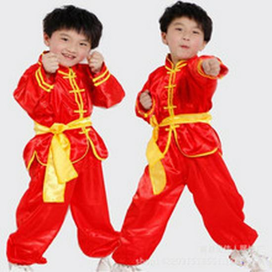 Youth Martial Arts Performance Costumes: Short Sleeve Tai Chi & Kung Fu Wear for Children