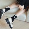 Japanese JK Sweet Bowknot Tied Middle Tube Socks Women Heel Bow Casual Black White Pile Socks Girls Sports Cotton Socks
