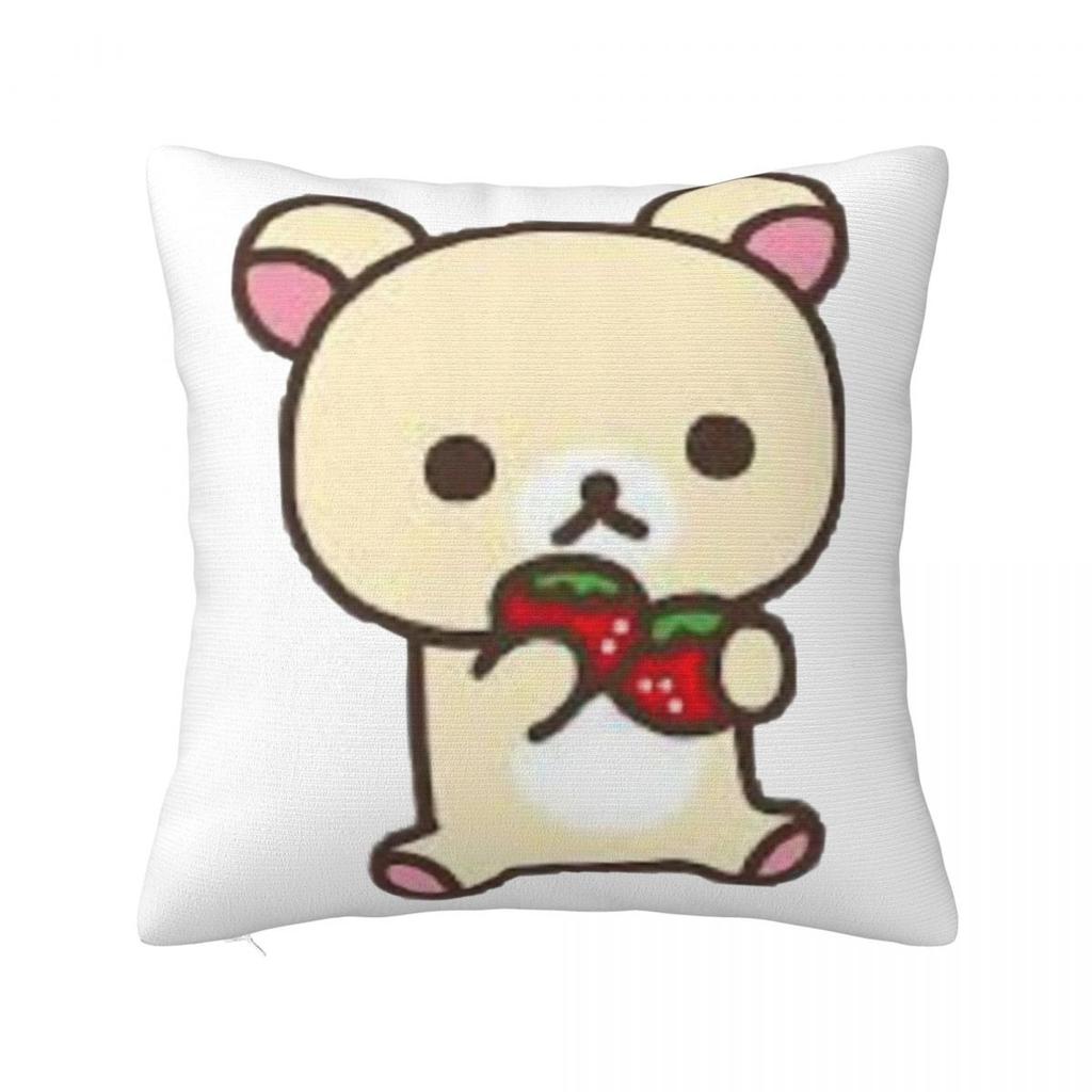 Korilakkuma Rilakkuma Pillowcases Room Cartoon Bears Cushion Case Funny Pillow Cover 4040