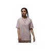 Oversized Fashion Retro Football Comfortable Short Sleeve T-Shirt Women Tops Gray Purple IF0380019