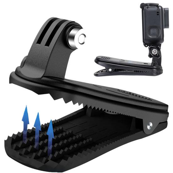TELESIN Rotatable Sport Camera Clip for GoPro Hero 8/7/6/5/XiaoYi/Osmo Action
