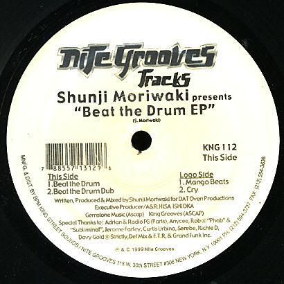 

12inch Record SHUNJI MORIWAKI - Beat The Drum EP KNG112 Nite Grooves 1999 US Dance & Electronica Used