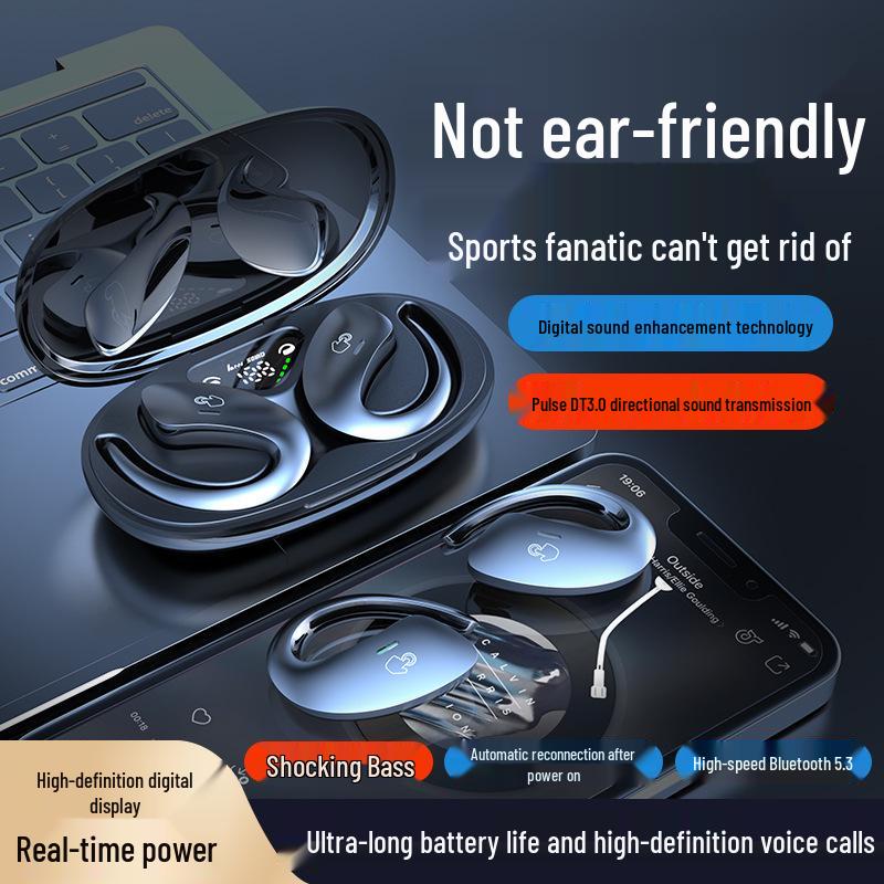 OWS Open-Ear Bluetooth Bone Conduction Earbuds for Running and Sports