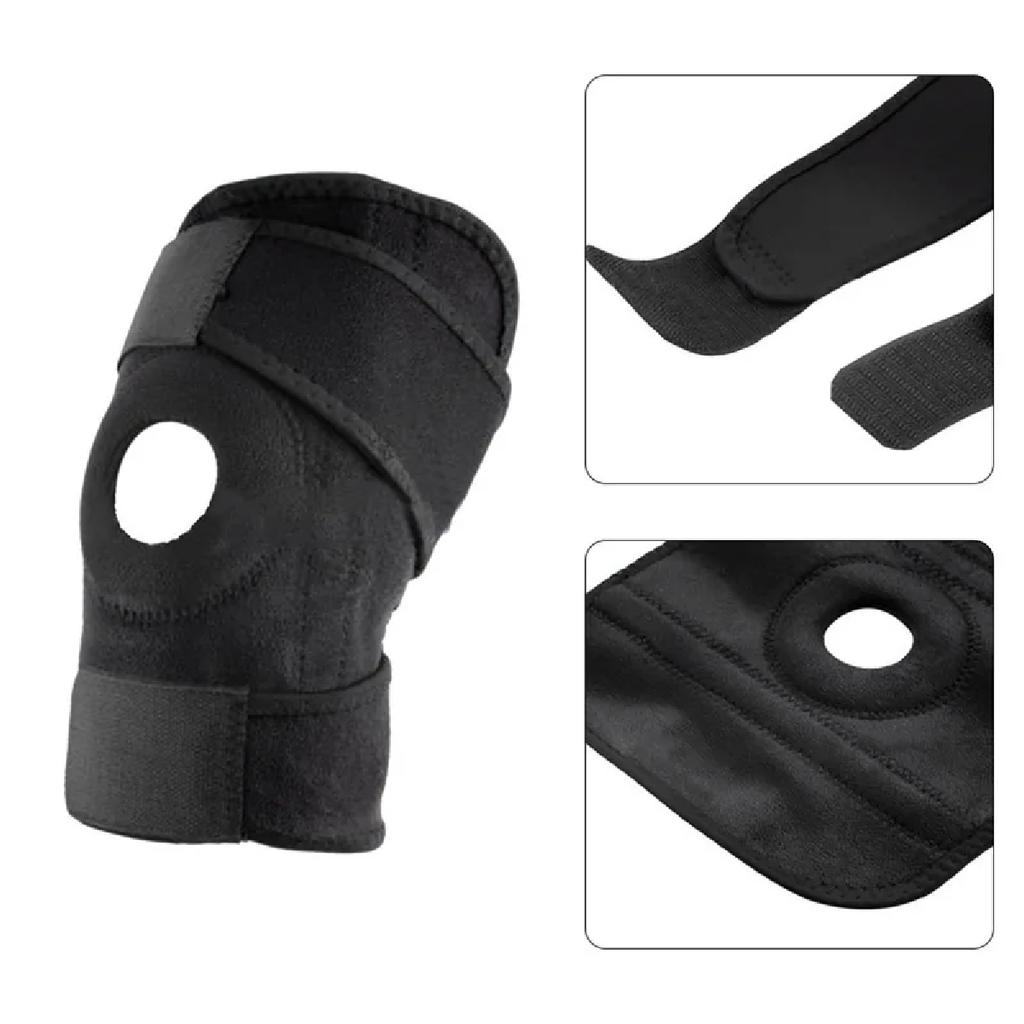 Knee Brace with Side Stabilizers Breathable Adjustable Knee Support Suitable for Sport Training