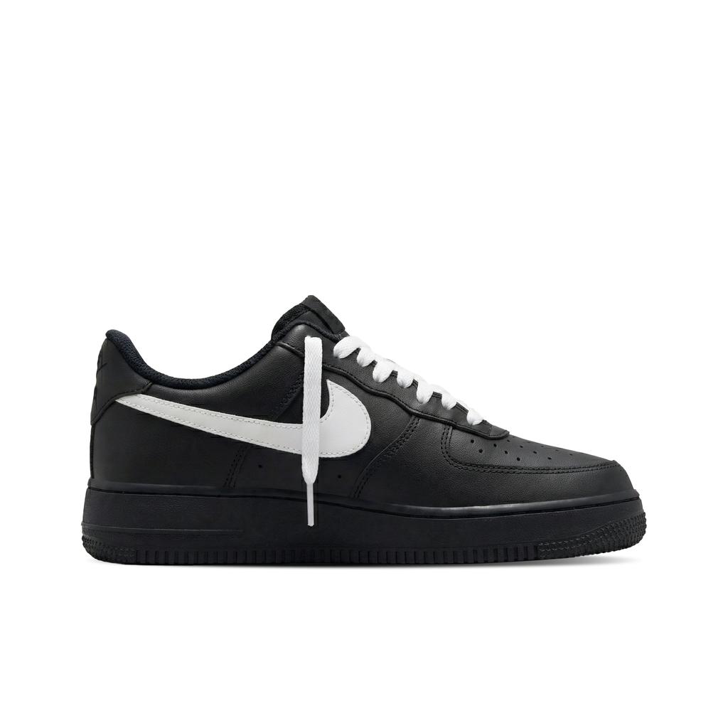 Nike Air Force 1 Slip Resistant, Abrasion Resistant, Height Increasing Low Top Skateboard Shoes Unisex Black White FZ0627-010(Team577-)