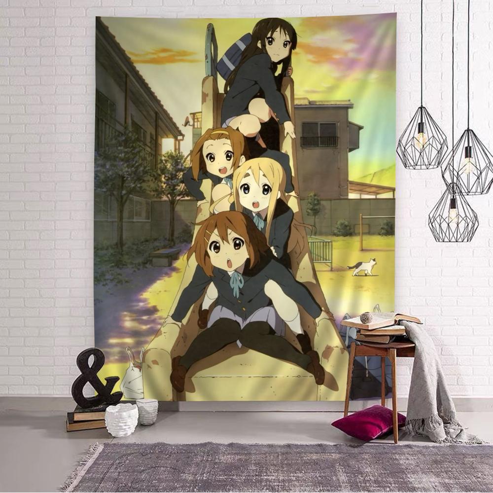 

KON Volume 2 Tapestry Yui Hirasawa Tea Time Scene Print Classic Anime Music Club Wall Hanging for Otaku Bedroom Anime Fans 74x94cm(29x37in)
