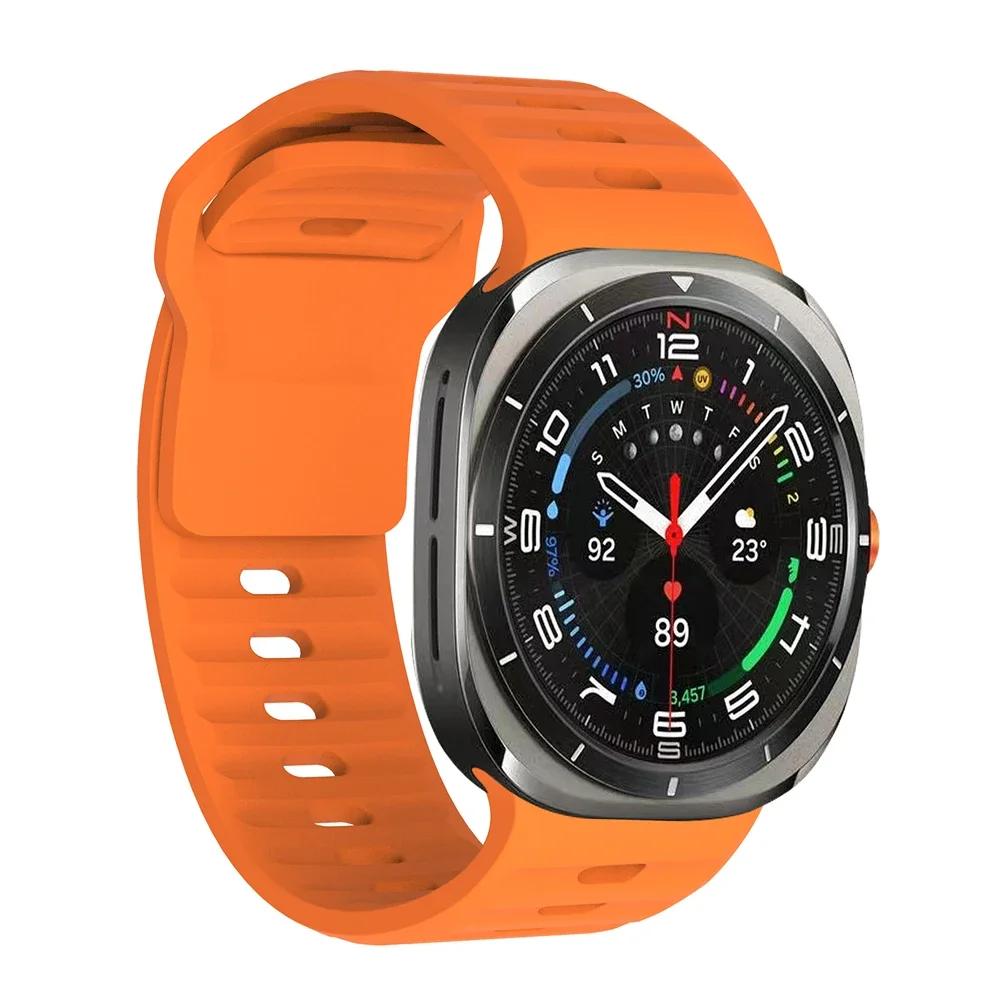 Silicone Band For Samsung Galaxy Watch Ultra 2025 47mm Bracelet Samsung Galaxy Ultra 47mm No Gaps Strap Correa Sport Accessories