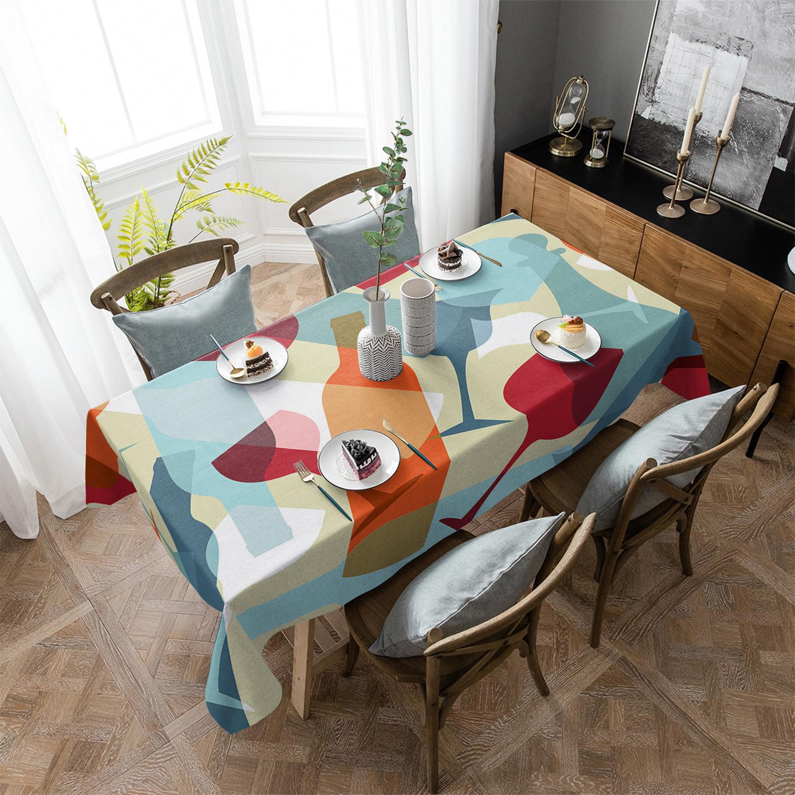 

Цветная скатерть для пивного стекла, праздничный декор, водонепроницаемая прямоугольная скатерть, свадебный декор, крышка стола