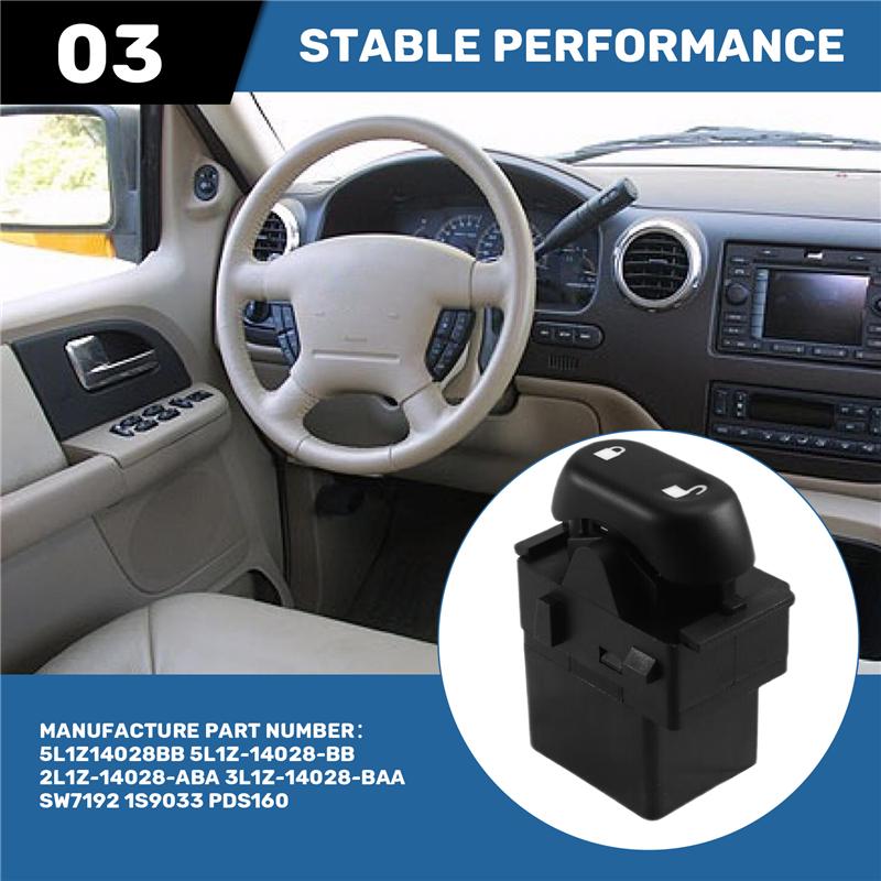 ABLZ-Left Front Door Lock Switch For Ford F150 Expedition Door Lock Switch Door Lock Switch For Ford 5L1Z14028BB