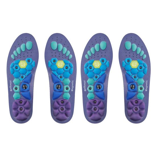 1 Pair Orthopedic Acupressure Insoles Pain Relief Lightweight Reflexology Massage Insoles Comfortable Foot Support