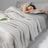 Class A Ice Silk Summer Quilt Set - Cooling, Water Washable, Embroidered, Air Conditioning Friendly, Thin Quilt for Naked Sleep